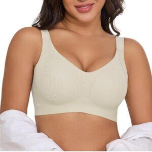 NEW Xcutting Wireless Bra Adjustable straps wireless Padded Plus Size 4XL